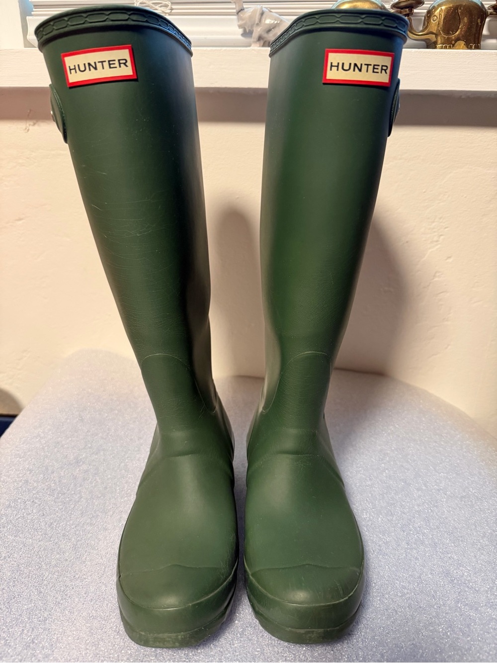 Hunter Tall Forest Green Waterproof Rain Boots